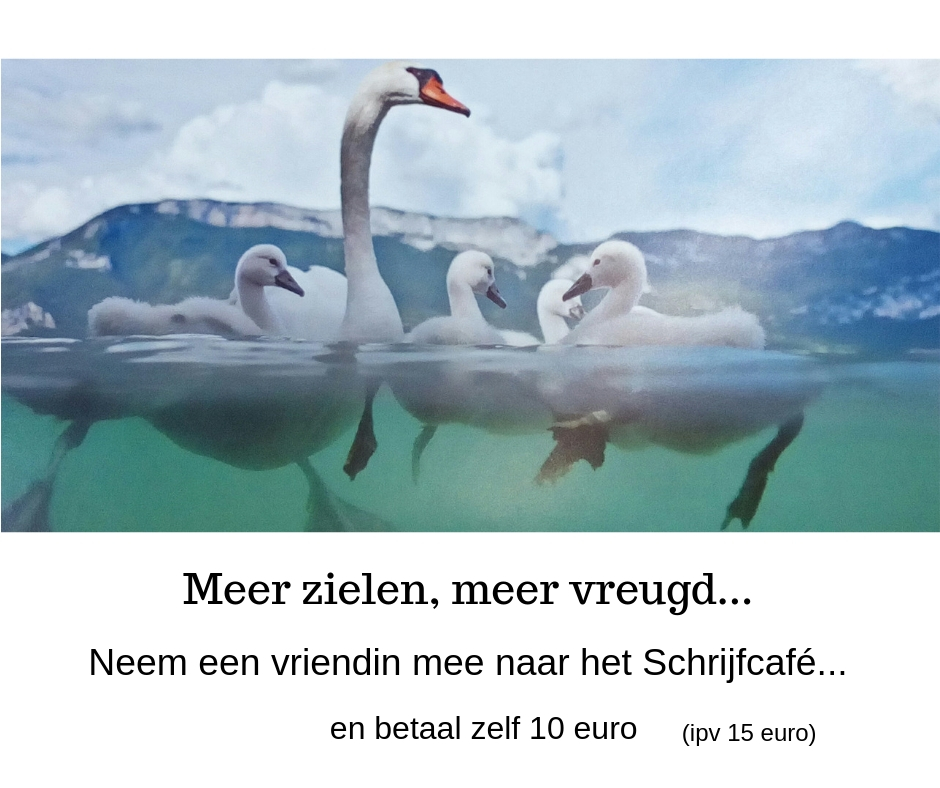 Actie Schrijfcafé neem vriendin mee