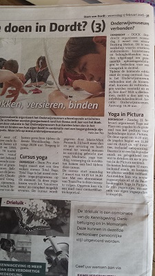 Persbericht Yoga Sur Place geplaatst