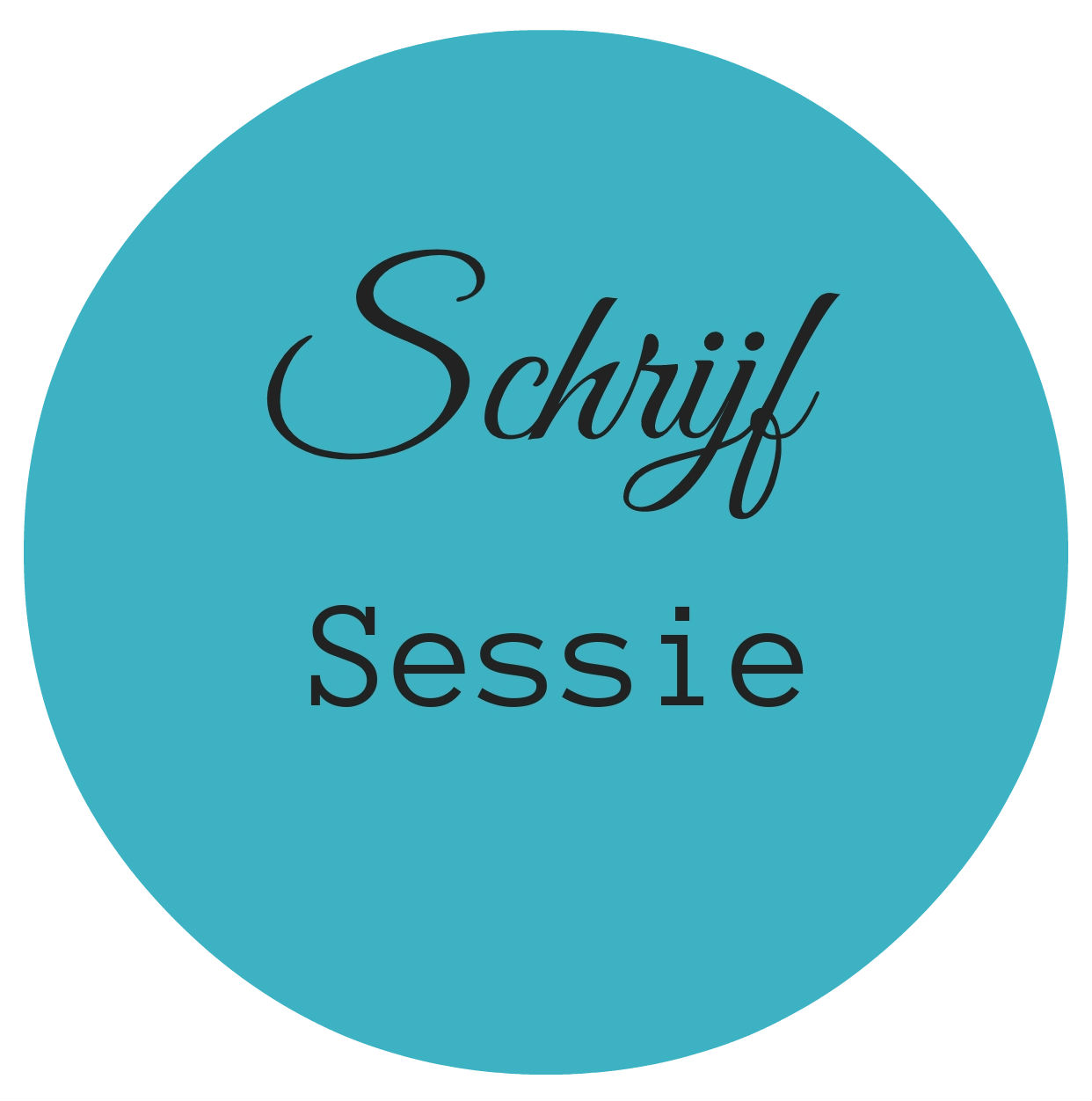 Schrijfsessie in cirkel